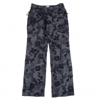  ISSEY MIYAKE HaaT Camouflage Stitch Embroidery Pants (Trousers) Navy 3