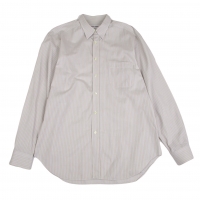  GIORGIO ARMANI Cotton Striped Long Sleeve Shirt Grey 41