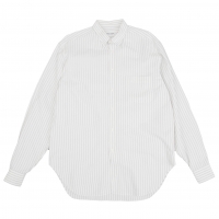  GIORGIO ARMANI Zigzag Dobby Striped Shirt White 41