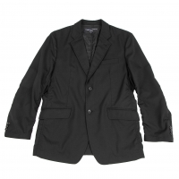  COMME des GARCONS HOMME Wool Tropuckering Tailored Jacket Black M