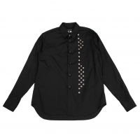  COMME des GARCONS HOMME PLUS Studs Embellished Broad Shirt Black XS