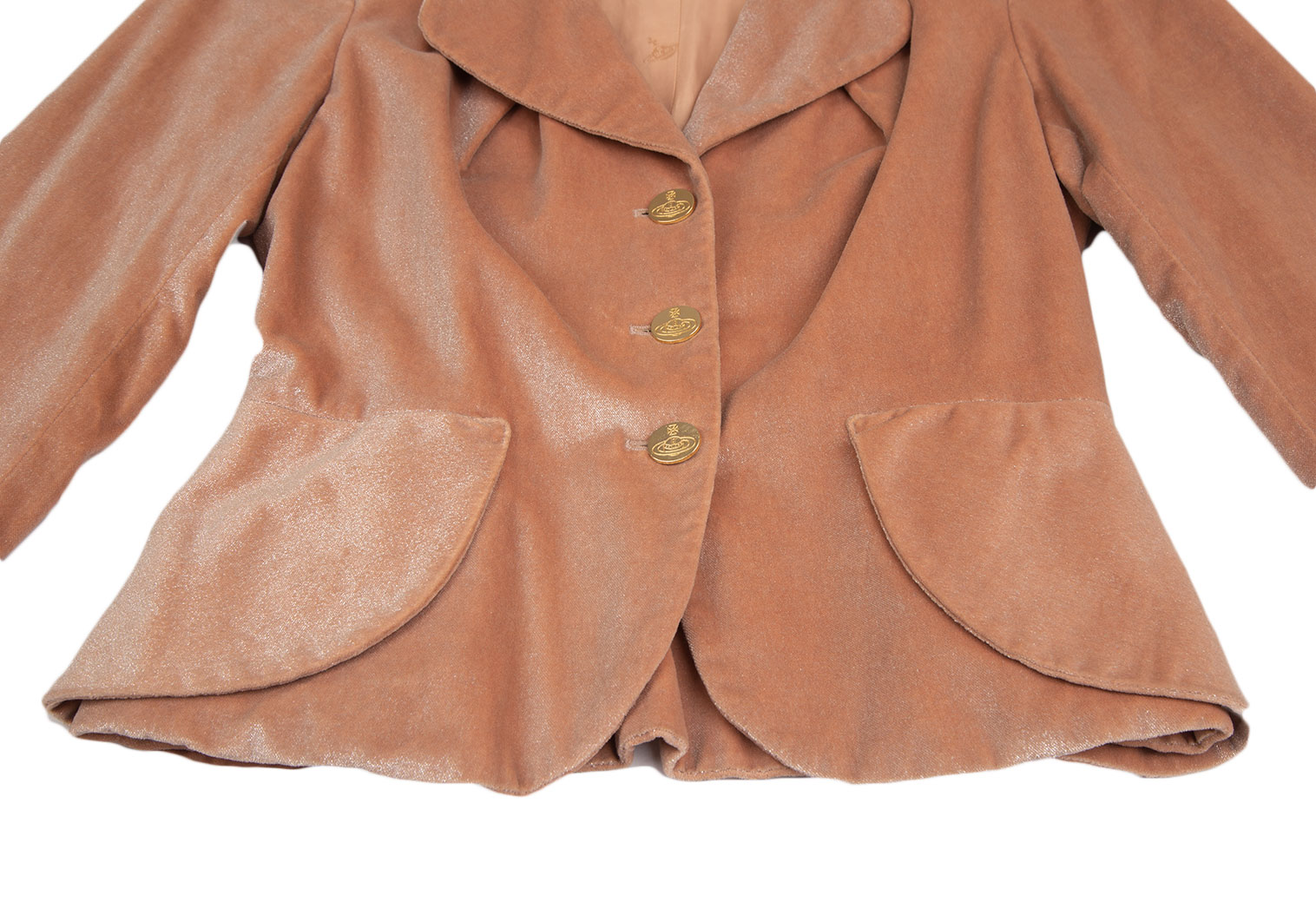 Vivienne Westwood ピンク ベロア ジャケット 3 - テーラードジャケット