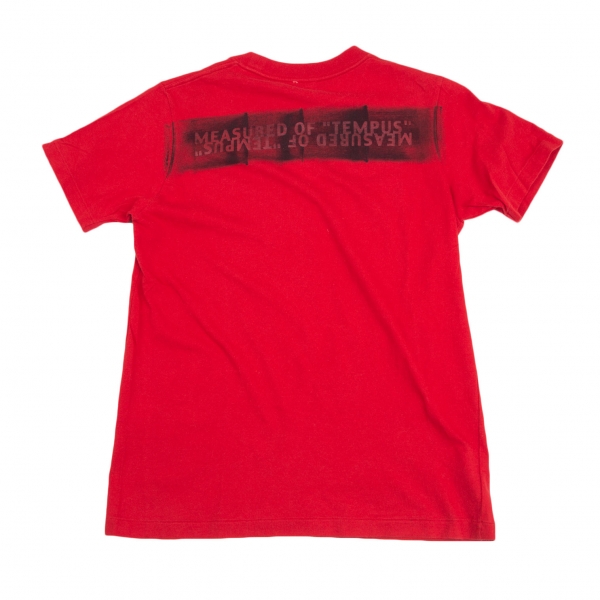 スナオクワハラsunao kuwahara I.S. バックメッセージプリントTシャツ 赤M