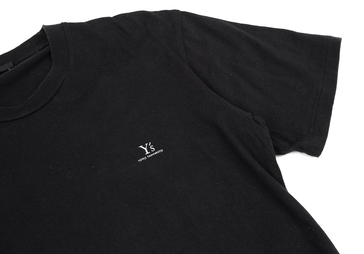 ワイズY's ワンポイントロゴプリントTシャツ 黒M位