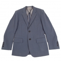  COMME des GARCONS HOMME PLUS Cotton Linen Tailored Jacket Blue S