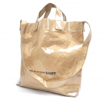  COMME des GARCONS SHIRT Paper PVC Shoulder Bag Brown 