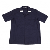  Ermenegildo Zegna Switching Open-collar Shirt Navy 39