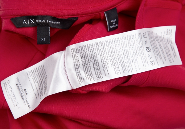 ARMANI EXCHANGE Mesh Switching Tunic Dress (Jumper) Red XS | PLAYFUL