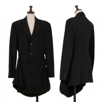  COMME des GARCONS Wool Twill Wrap Jacket Black M