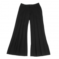  ISSEY MIYAKE FETE Box Pleated Wide Pants (Trousers) Black S-M