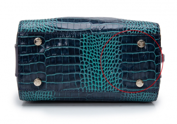 Hermès Kelly Pochette Clutch Blue Izmir Lisse Crocodile Alligator GHW from  100% authentic materials!