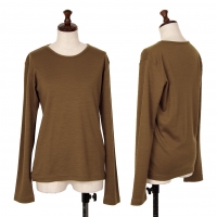  Y's Wool Knit T Shirt Brown 2