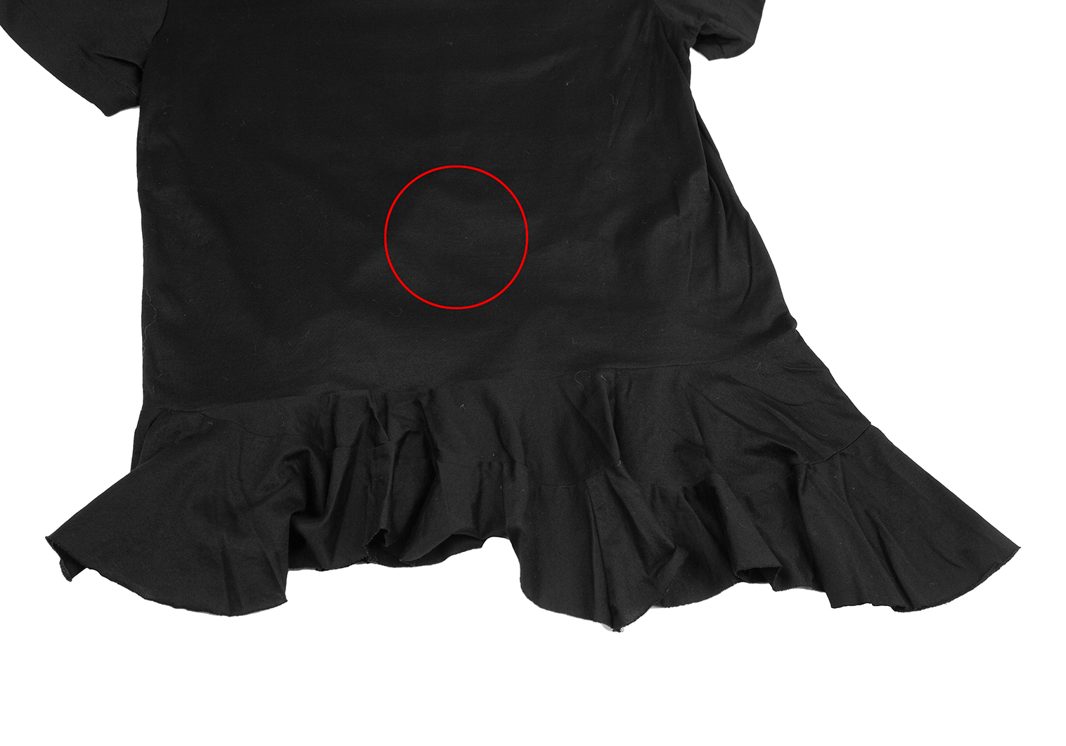 トリココムデギャルソンtricot COMME des GARCONS 裾切り替えTシャツ 黒M