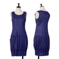  PLEATS PLEASE Pleats Sleeveless Dress (Jumper) Blue 3