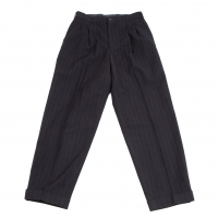  COMME des GARCONS HOMME Wool Nylon Double Stripe Pants (Trousers) Navy M