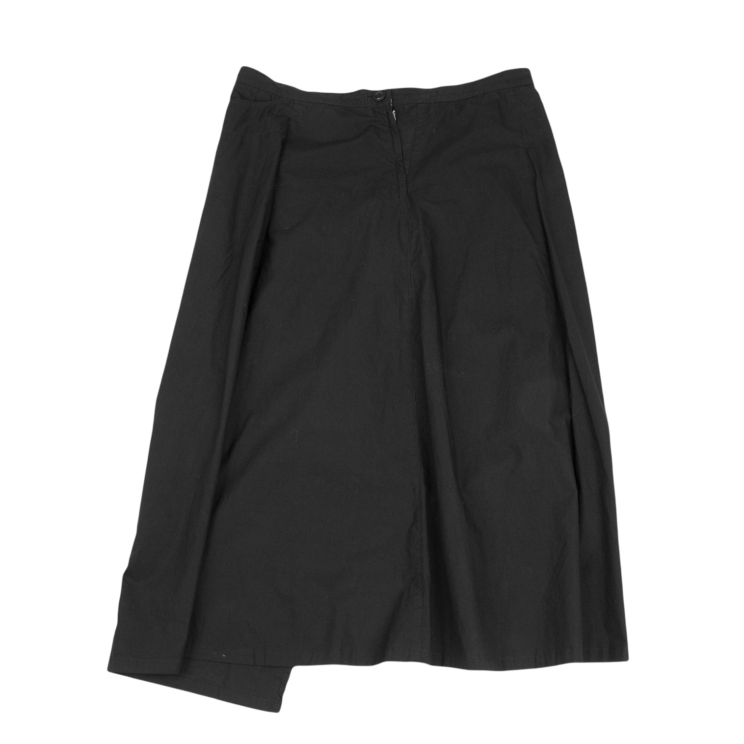 ワイズY's コットン変形デザインスカート 黒2