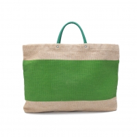  tricot COMME des GARCONS Printed Linen Bag Beige,Green 