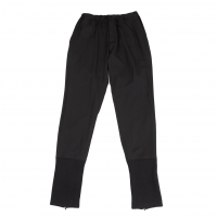  Yohji Yamamoto FEMME Rib Switching Wool Gabardine Tapered Pants (Trousers) Black 1