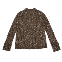  Jean Paul GAULTIER CLASSIQUE Wool Mix Rib Knit Sweater (Jumper) Brown 48