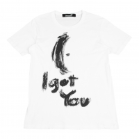  Ground Y Brush Graphic Printed T Shirt White 3