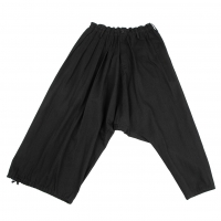  Y's BANG ON! No.97 Pleats Asymmetry Dropped Crotch Pants (Trousers) Black 2