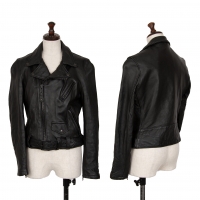  Y's Schott Sheep Leather Motorcycle Jacket Black M