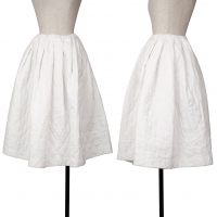  COMME des GARCONS Quilting Flare Skirt White XS