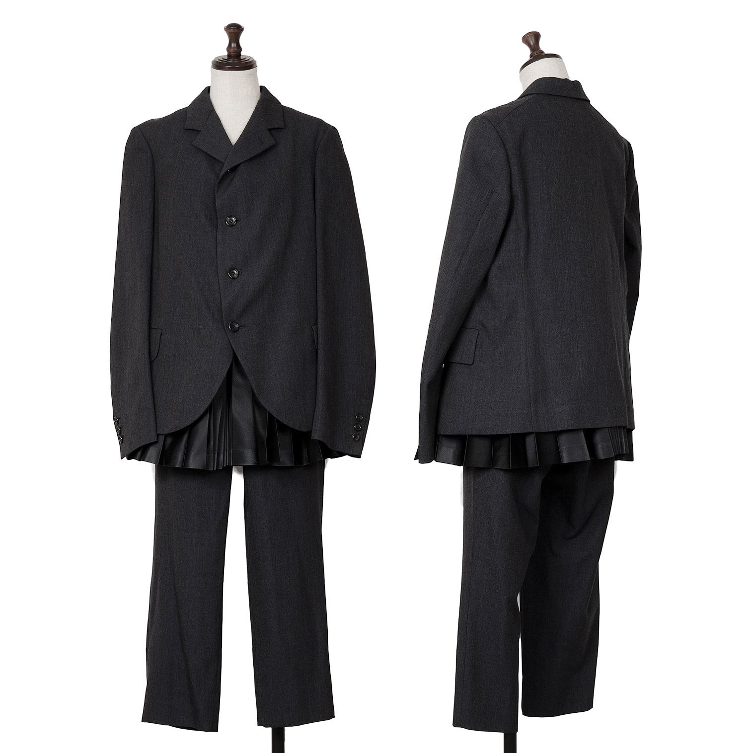 【極美品】トリココムデギャルソン80sセットアップジャケット ジャンパースカートウエスト35cm