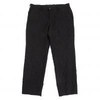  ISSEY MIYAKE MEN Wool Hemp Wrinkle Pants (Trousers) Black 4