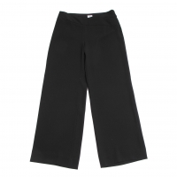  ARMANI COLLEZIONI Polywrap Style Wide Straight Pants (Trousers) Black 44