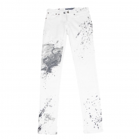  Ralph Lauren Splash Printed Skinny Jeans (Trousers) White 26