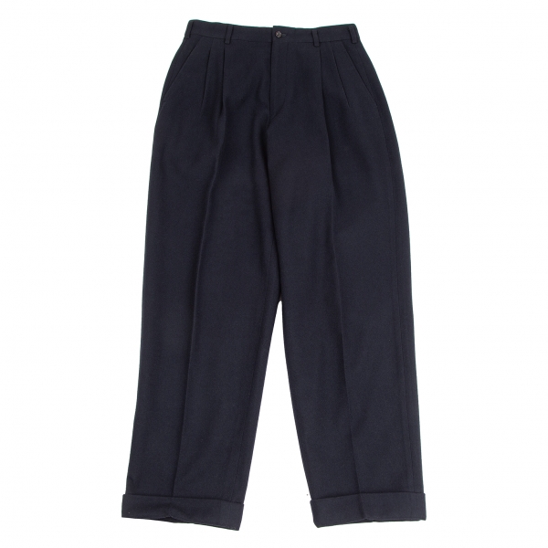  COMME des GARCONS HOMME PLUS Wool Two Tuck Pants (Trousers) Navy S