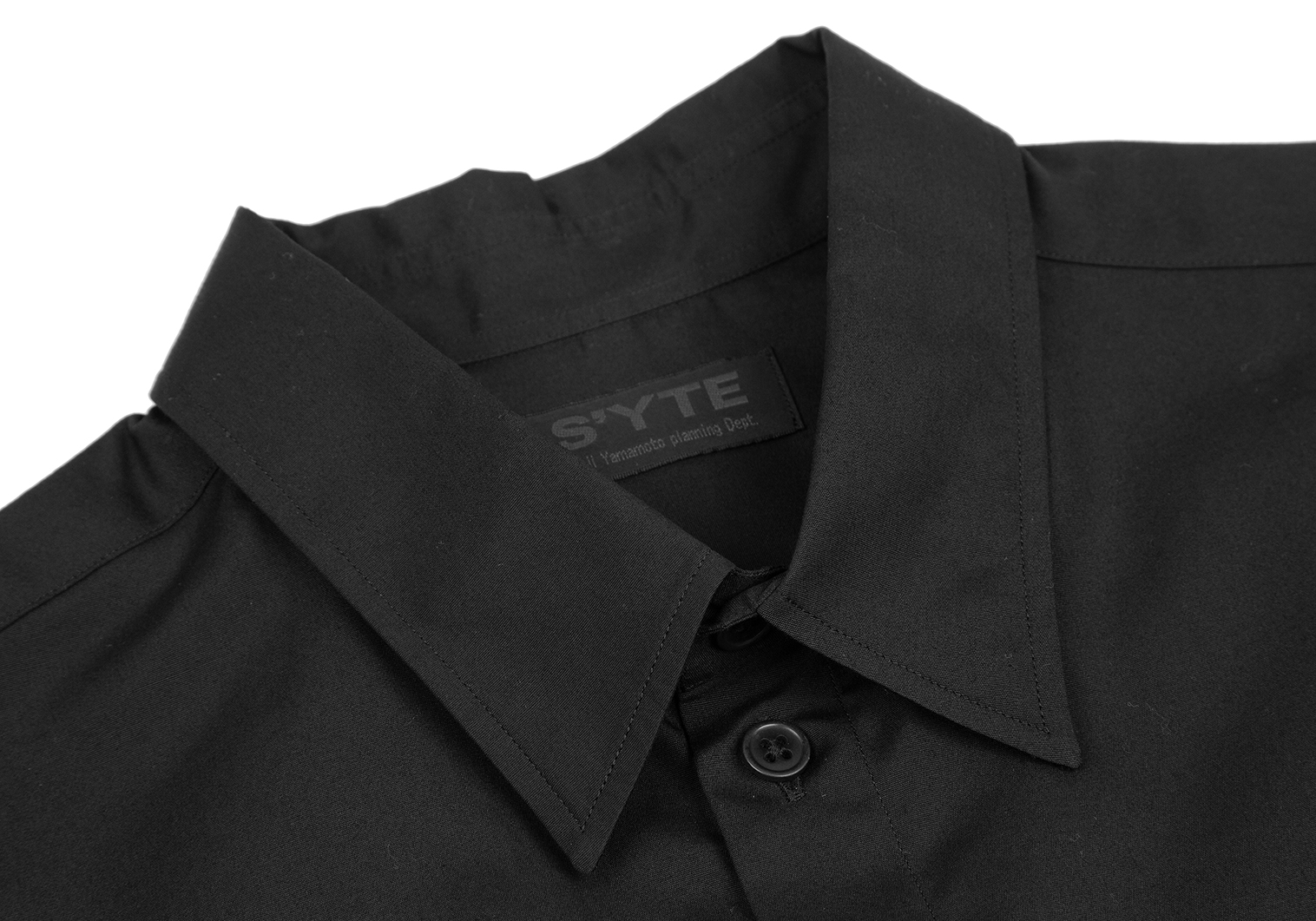 サイトs'yte コットンブロードルーズフィットシャツ 黒3