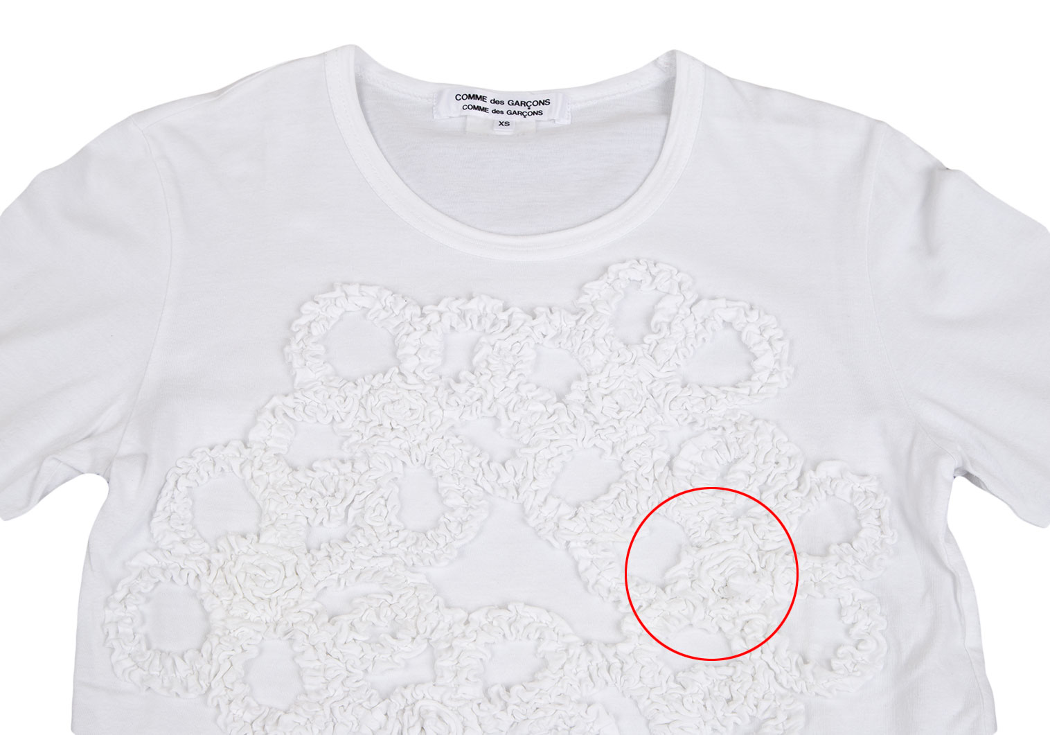 COMME des GARCONS Tシャツ・カットソー XS 白