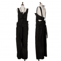  Yohji Yamamoto collections Cotton Suspender Belted Pants (Trousers) Black 1