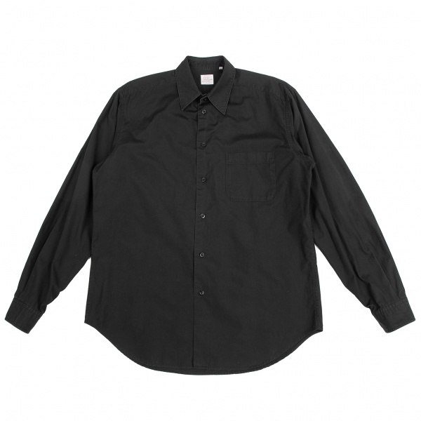 ヨウジヤマモト コスチュームドオムYohji Yamamoto COSTUME D' HOMME コットンブロードベーシックシャツ 黒2