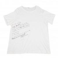  Yohji Yamamoto POUR HOMME Lettering T-shirt White 3