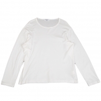  Yohji Yamamoto POUR HOMME Neck Rib Cut-off T Shirt White 3