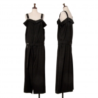  Y's Wool Gaba Zip Suspender Dress Black 3