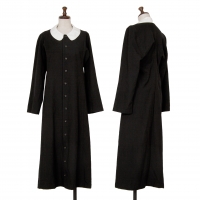  tricot COMME des GARCONS Wool Round Collar Dress Black S-M