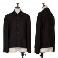  tricot COMME des GARCONS Wool Serge Side Zip Jacket Black M