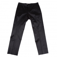 JIL SANDER Silk Tapered Pants (Trousers) Black 38