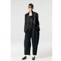  Y's Linen Rayon Overalls (Dungarees) Black 1