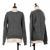  tricot COMME des GARCONS Jacquard Wool Knit Sweater (Jumper) Grey XS-S