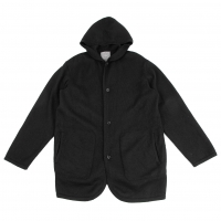  Yohji Yamamoto POUR HOMME Wool Hooded Knit Jacket Black M