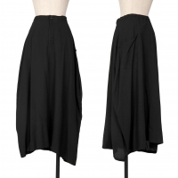  Y's Rayon Long Skirt Black 1