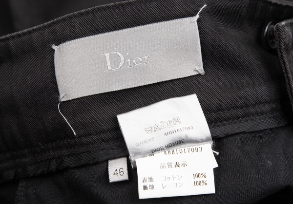 Dior homme Waist Zip Trouser Pants (Trousers) Black 44