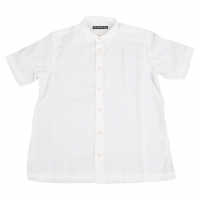  ISSEY MIYAKE MEN Poly Linen Wrinkled Short Sleeve Shirt White 2