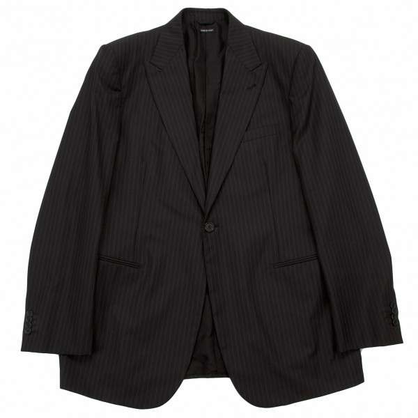 新品未使用 ジョルジオ アルマーニ カシミア スーツ 黒タグ　サイズ52、48サイズジャケット52パンツ48