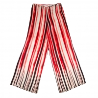  Jean-Paul GAULTIER FEMME Stripe Wide Pants (Trousers) White,Red 40